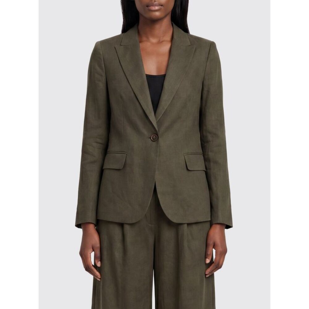 Uma Wang Single-Breasted Cropped Blazer With Peak Lapels